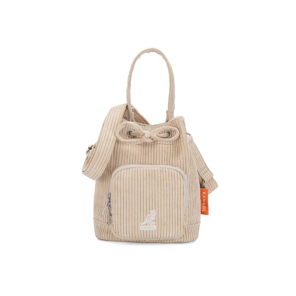 Kangol - Cord Ⅴ Pocket Bucket Bag 3884 BEIGE